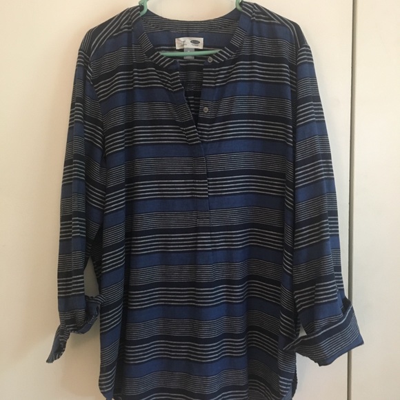 Old navy blue tunic with stripes - Picture 1 of 3